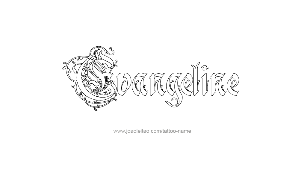 Tattoo Design Name Evangeline   