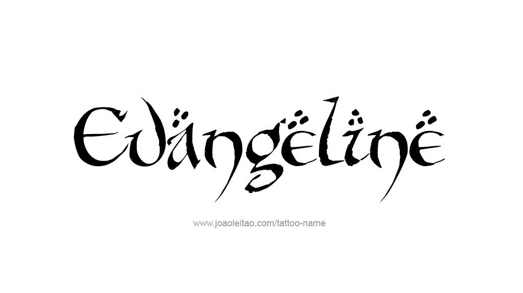 Tattoo Design Name Evangeline   