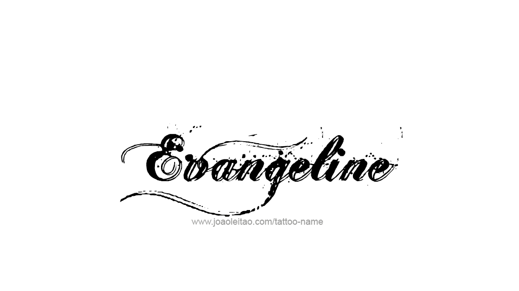 Tattoo Design Name Evangeline   