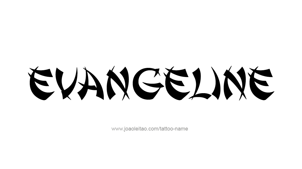 Tattoo Design Name Evangeline   