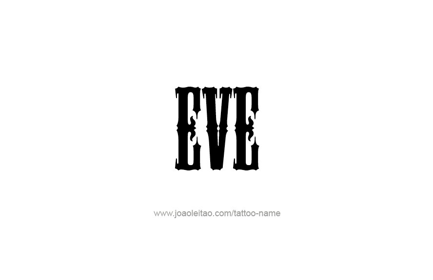 Tattoo Design Name Eve   