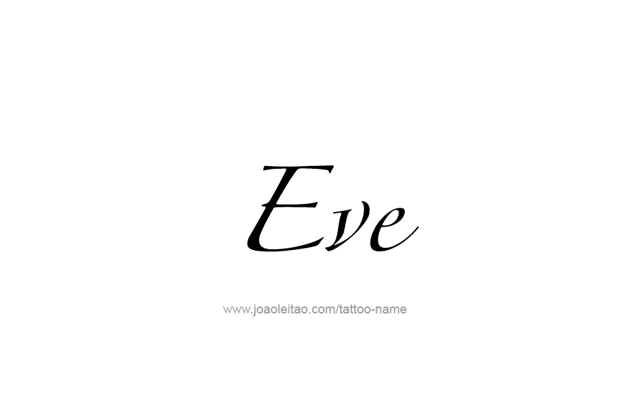 Tattoo Design Name Eve   