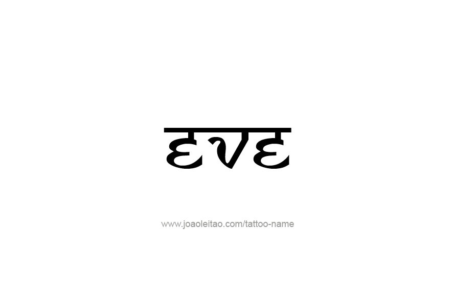 Tattoo Design Name Eve   