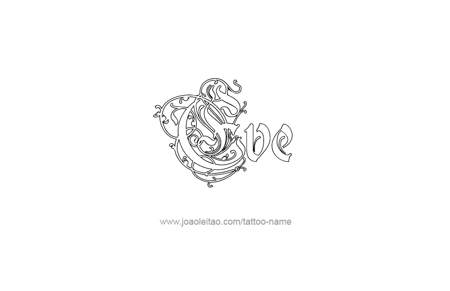 Tattoo Design Name Eve   