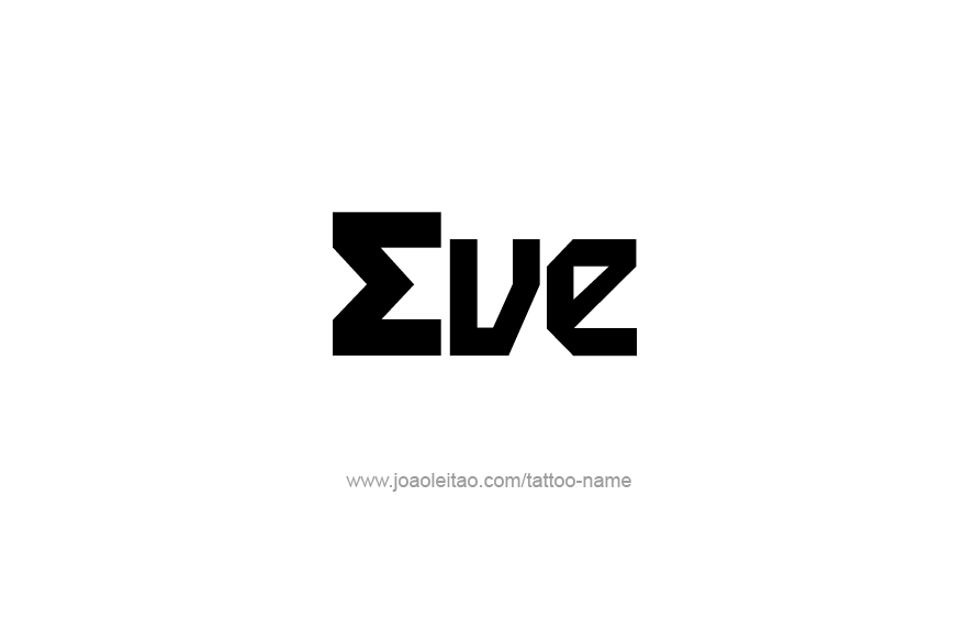 Tattoo Design Name Eve   