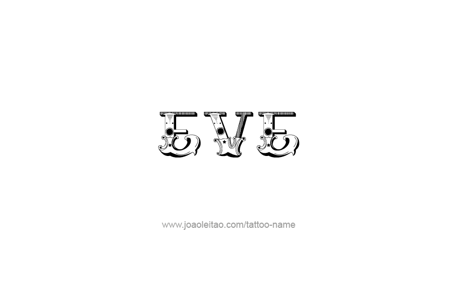 Tattoo Design Name Eve   