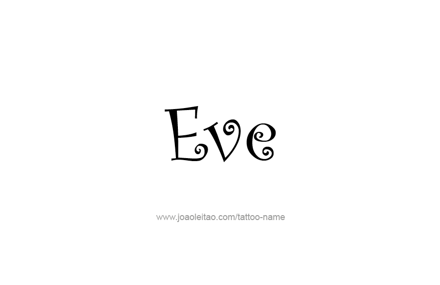 Tattoo Design Name Eve   