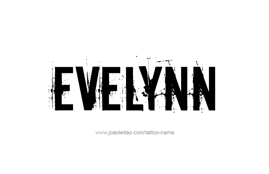 Tattoo Design Name Evelynn   