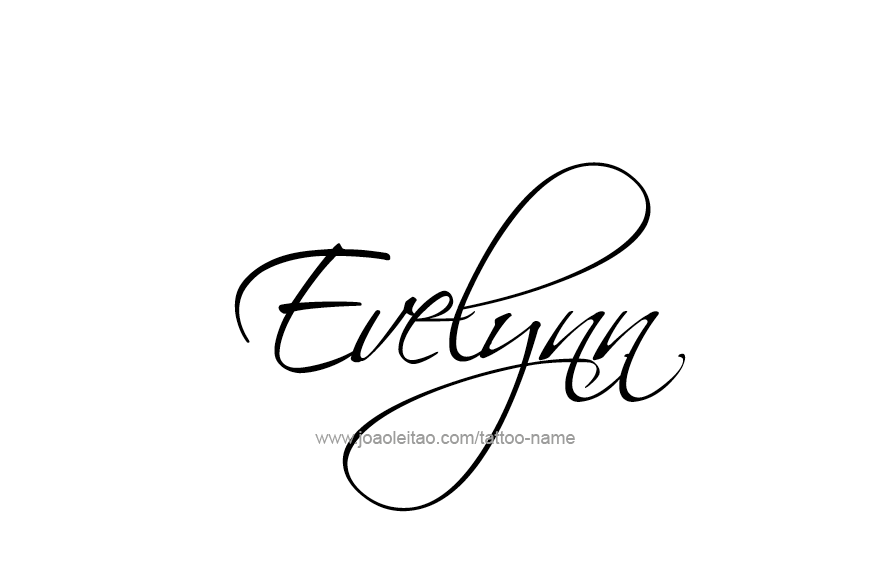 Tattoo Design Name Evelynn   