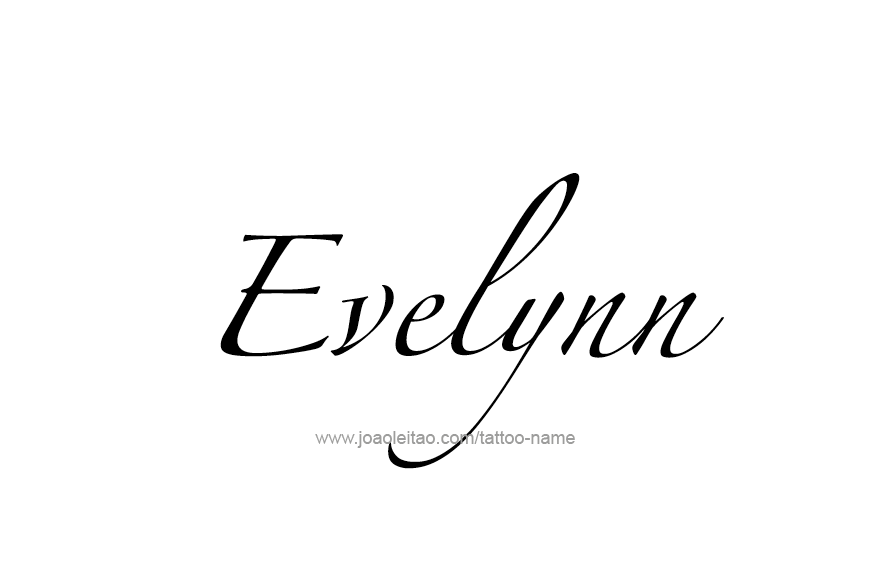 Tattoo Design Name Evelynn   