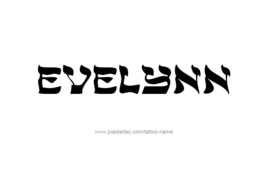 Tattoo Design Name Evelynn   