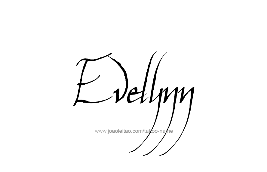 Tattoo Design Name Evelynn   