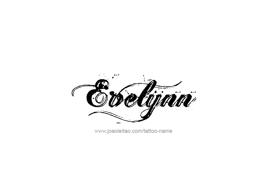 Tattoo Design Name Evelynn   