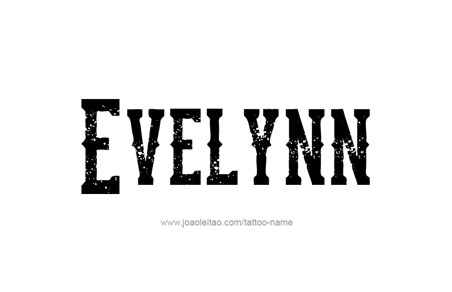 Tattoo Design Name Evelynn   