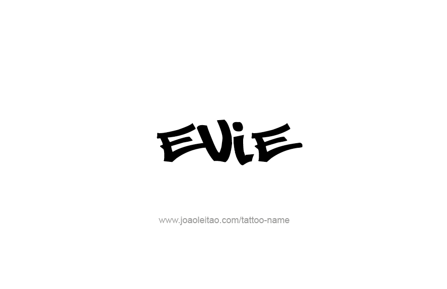 Tattoo Design Name Evie   