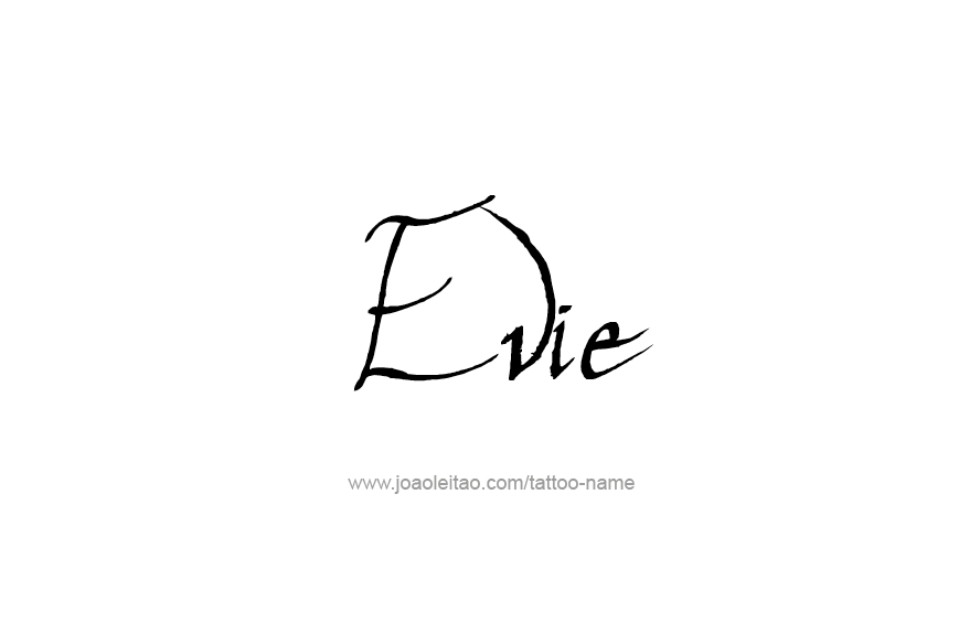 Tattoo Design Name Evie   