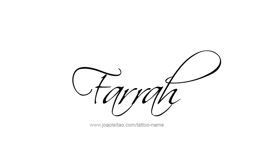 Tattoo Design Name Farrah   