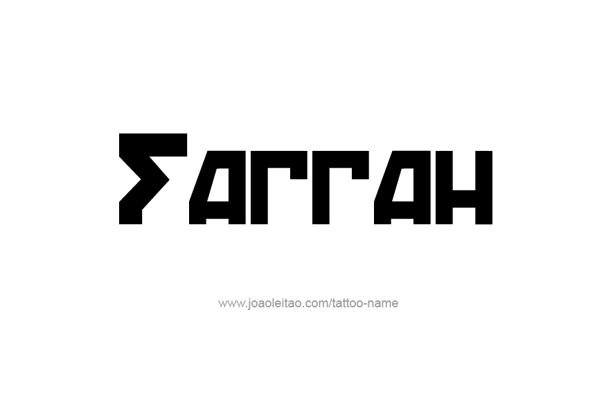 Tattoo Design Name Farrah   