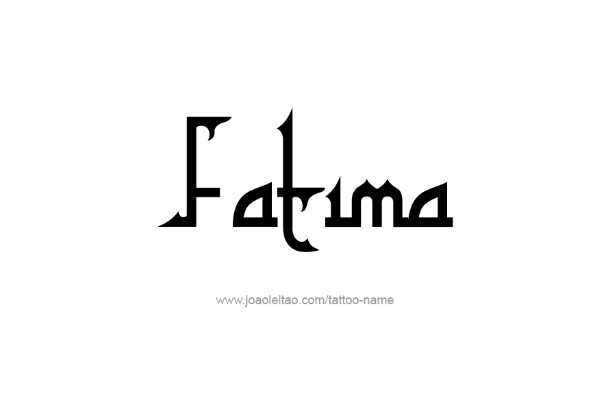 Tattoo Design Name Fatima   