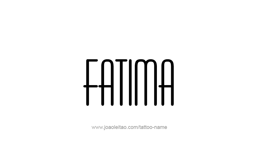 Tattoo Design Name Fatima   