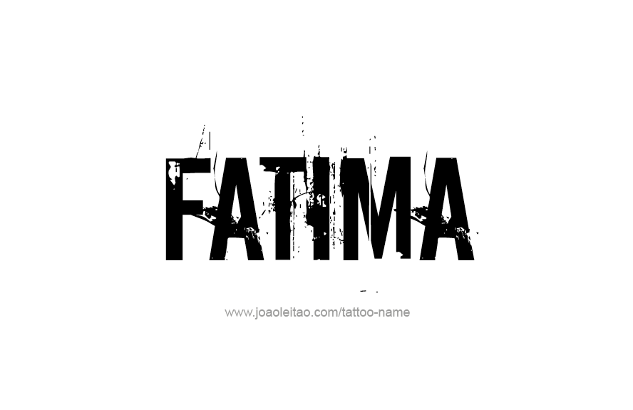 Tattoo Design Name Fatima   