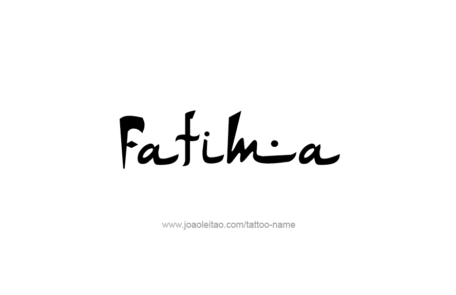 Tattoo Design Name Fatima   