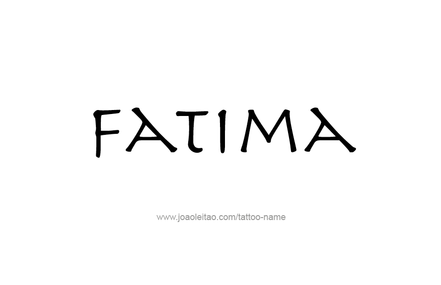 Tattoo Design Name Fatima   