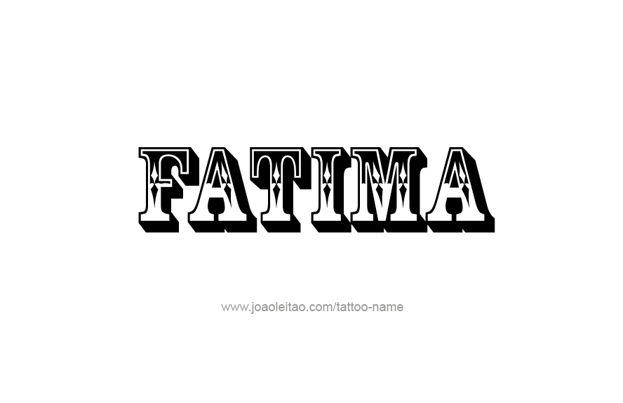 Tattoo Design Name Fatima   