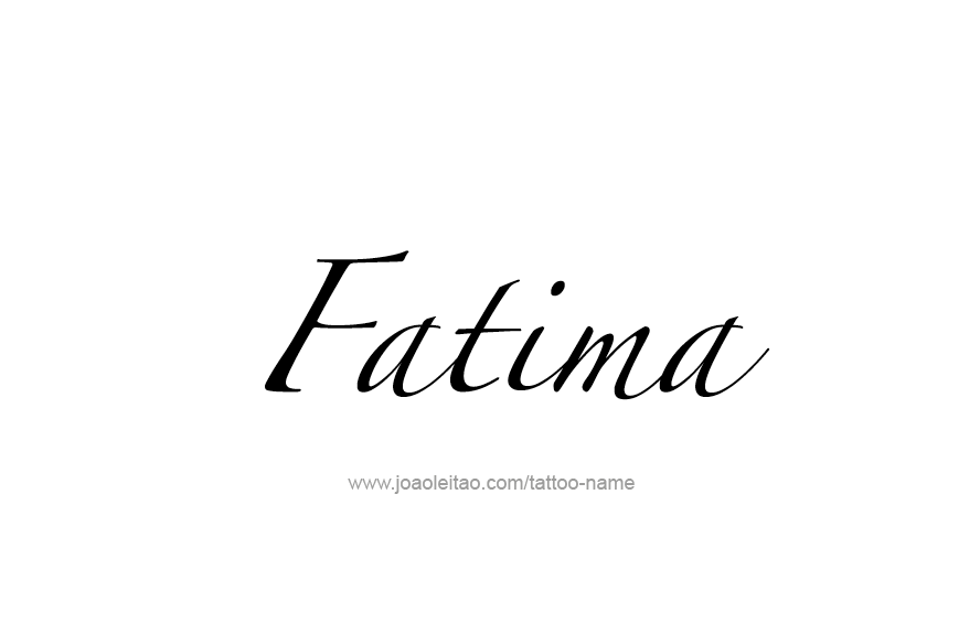 Tattoo Design Name Fatima   