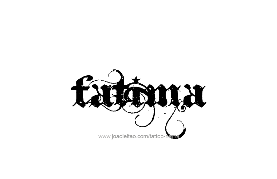 Tattoo Design Name Fatima   