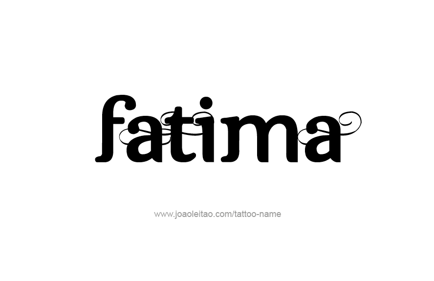 Tattoo Design Name Fatima   