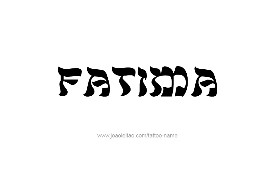 Tattoo Design Name Fatima   