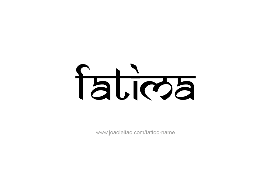 Tattoo Design Name Fatima   