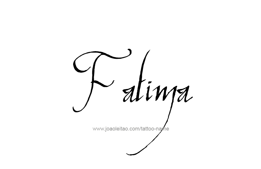 Tattoo Design Name Fatima   