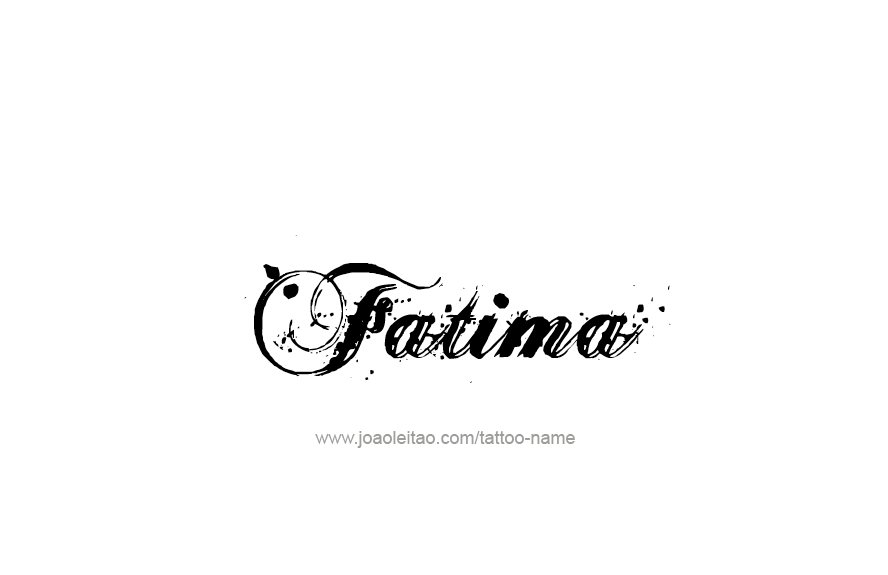 Tattoo Design Name Fatima   