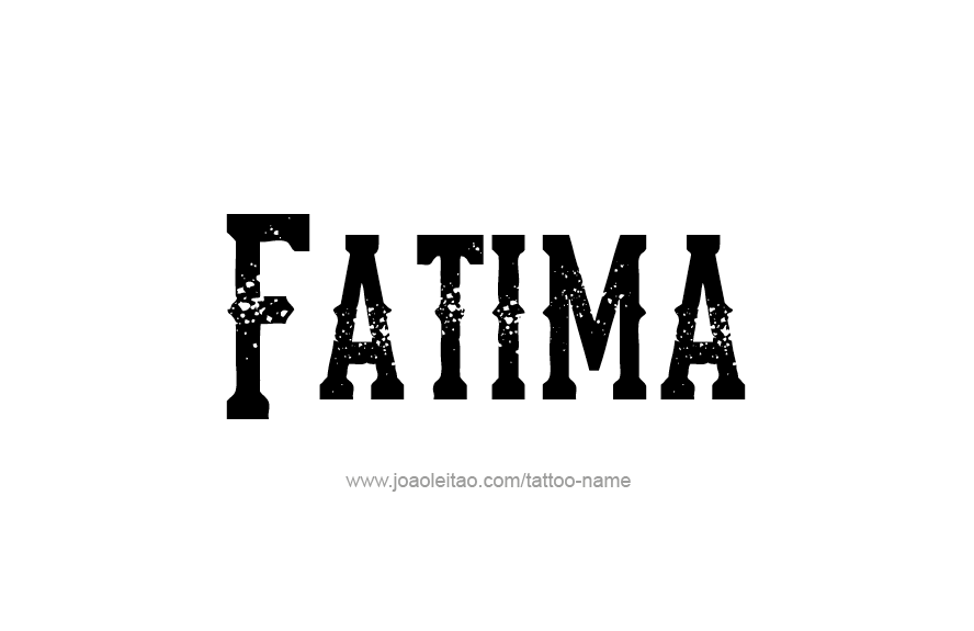 Tattoo Design Name Fatima   