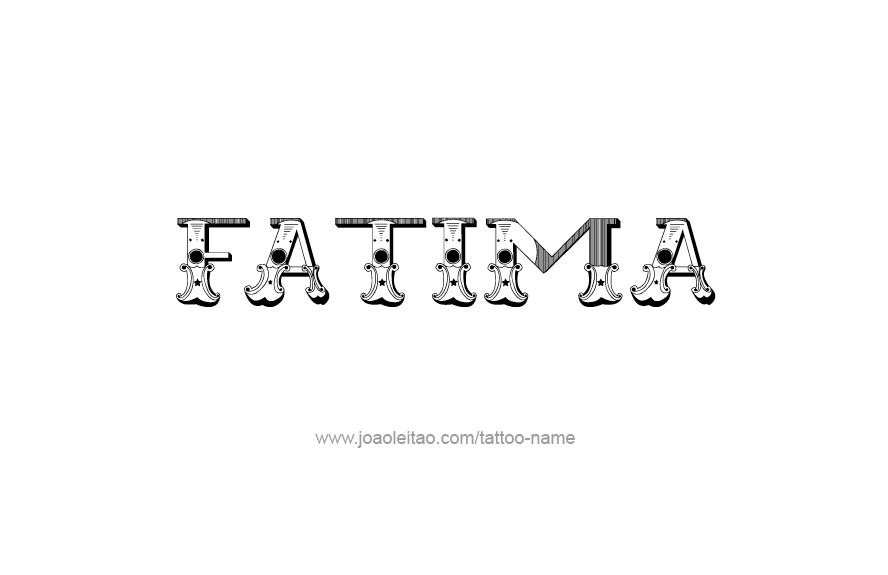 Tattoo Design Name Fatima   