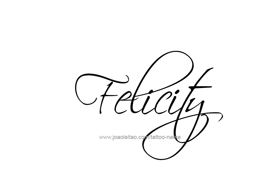 Tattoo Design Name Felicity   