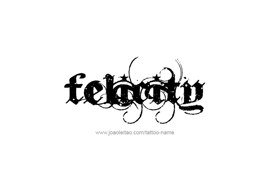 Tattoo Design Name Felicity   