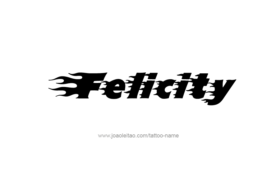 Tattoo Design Name Felicity   