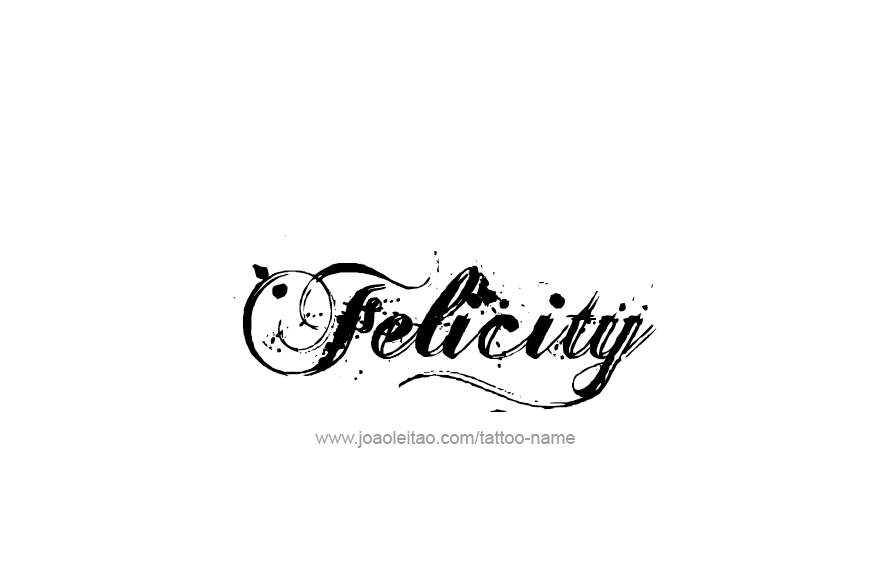 Tattoo Design Name Felicity   