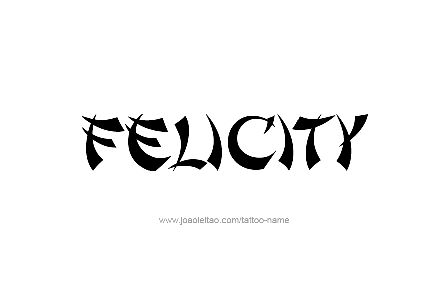 Tattoo Design Name Felicity   