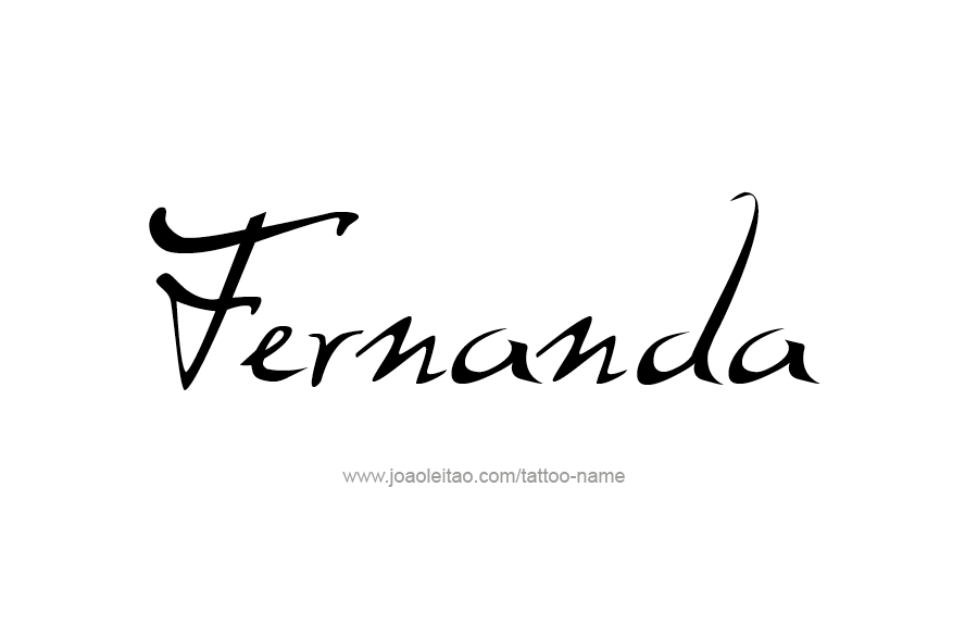 Tattoo Design Name Fernanda   