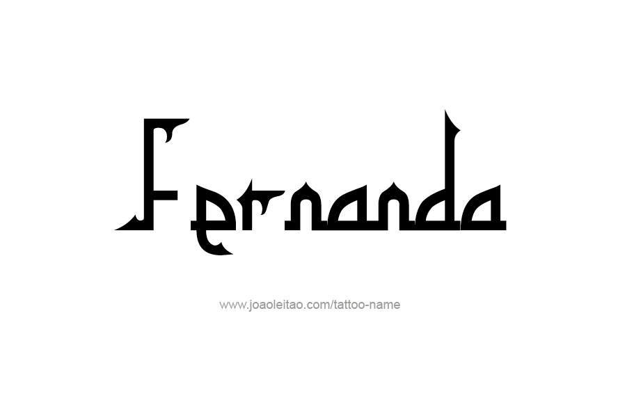 Tattoo Design Name Fernanda   