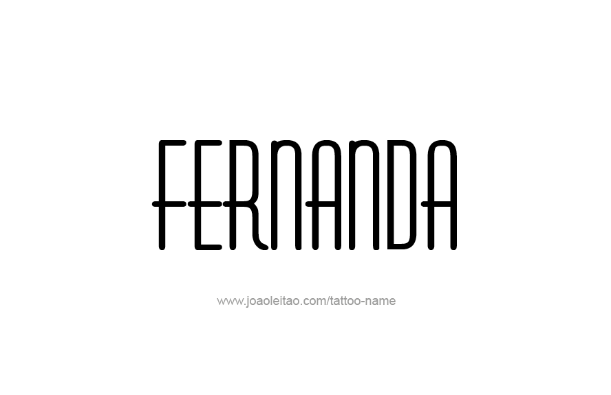 Tattoo Design Name Fernanda   