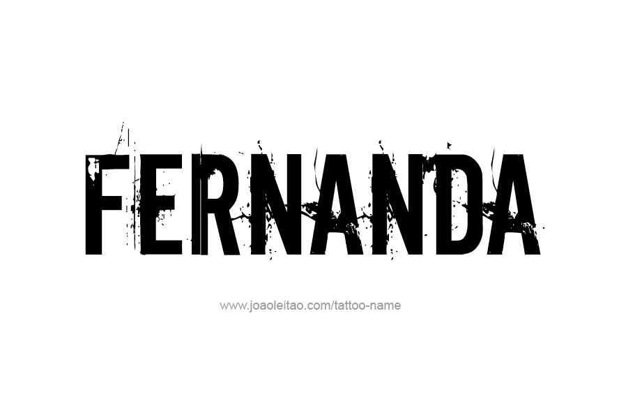 Tattoo Design Name Fernanda   