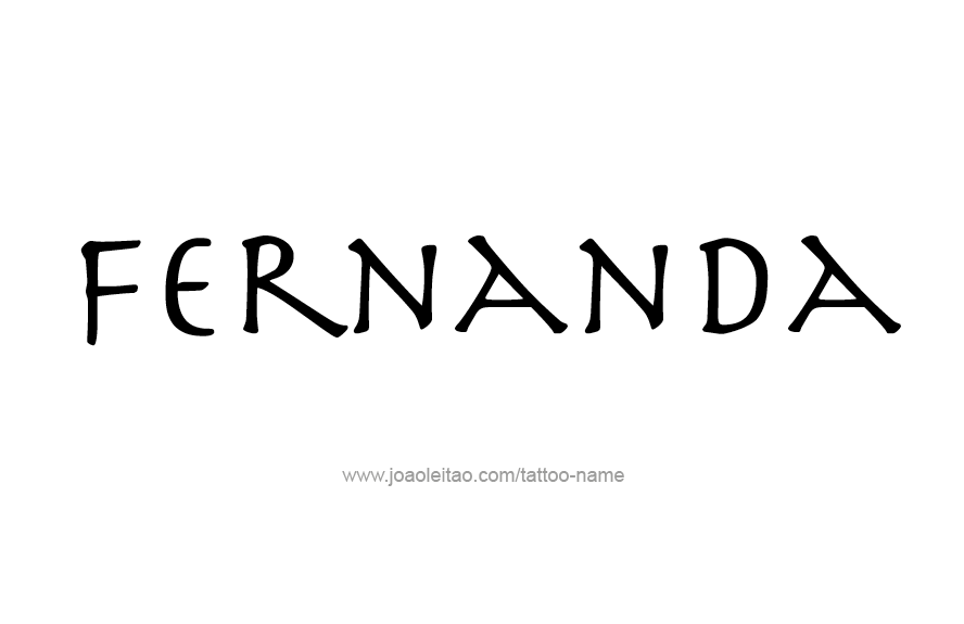 Tattoo Design Name Fernanda   