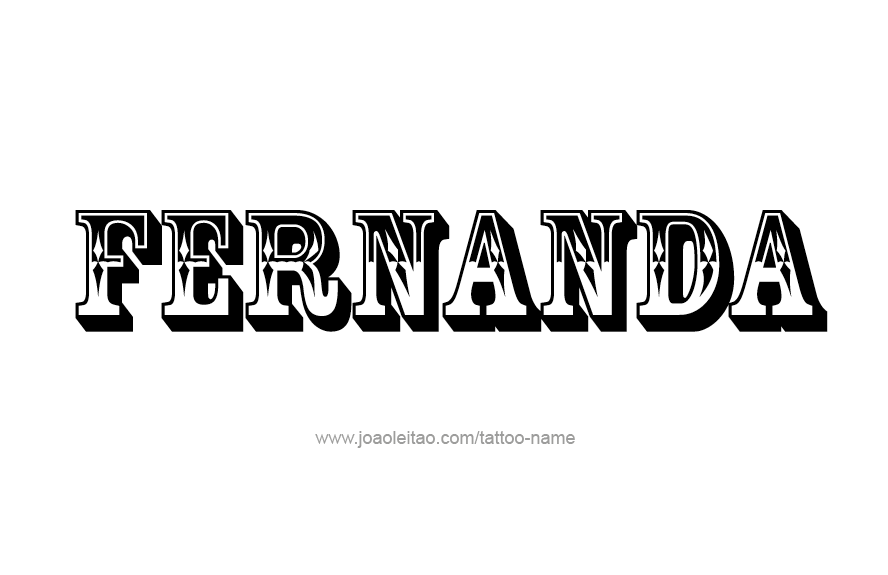 Tattoo Design Name Fernanda   