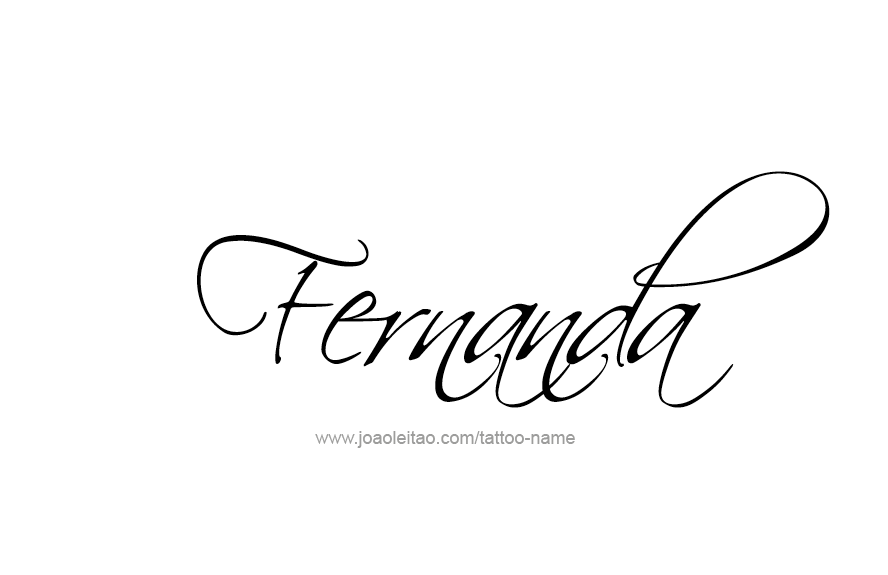 Tattoo Design Name Fernanda   