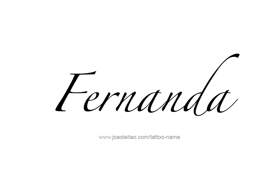 Tattoo Design Name Fernanda   